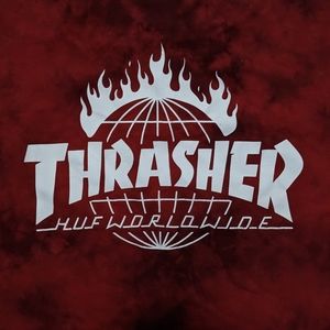 THRASHER X HUF Worldwide Tie Dye T-shirt